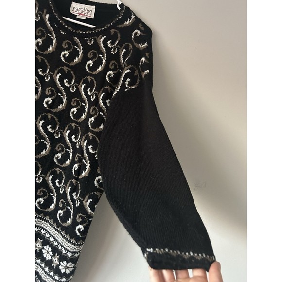 Vintage Carolina Colours Made In USA Abstract Tunic Sweater Size 1X Retro Unique - Picture 9 of 11